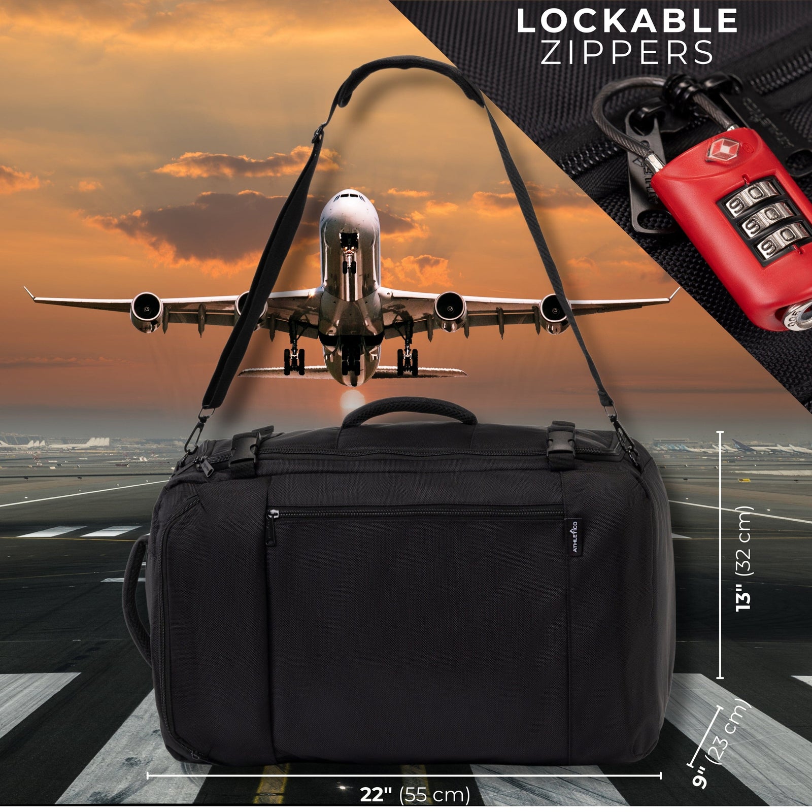 Athletico Sneaker Box Shoe Travel Duffle