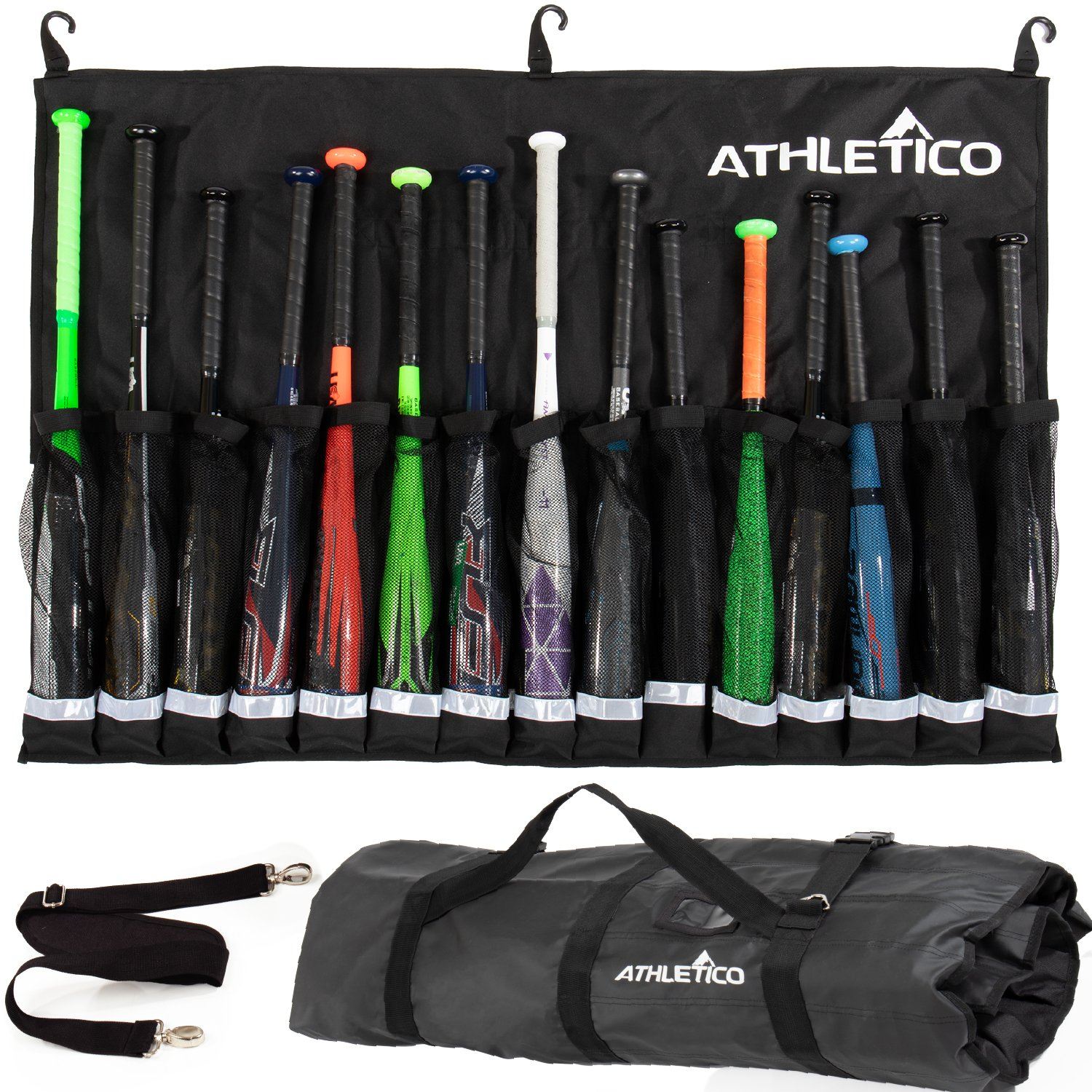 Athletico Baseball 15-Bat Storage Dugout Organizer