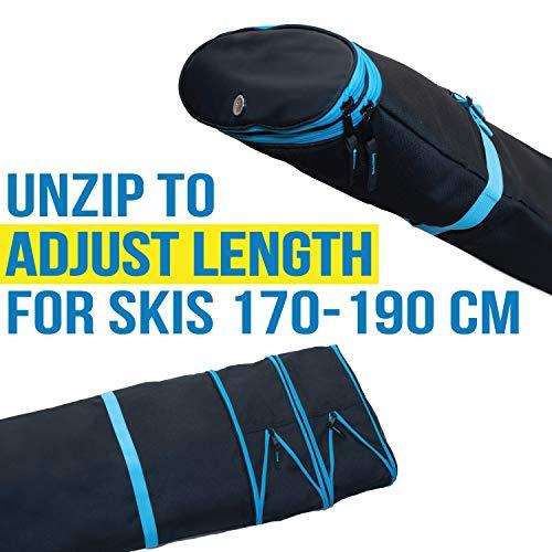 Athletico Dynamic Adjustable Length Ski Bag - Athletico