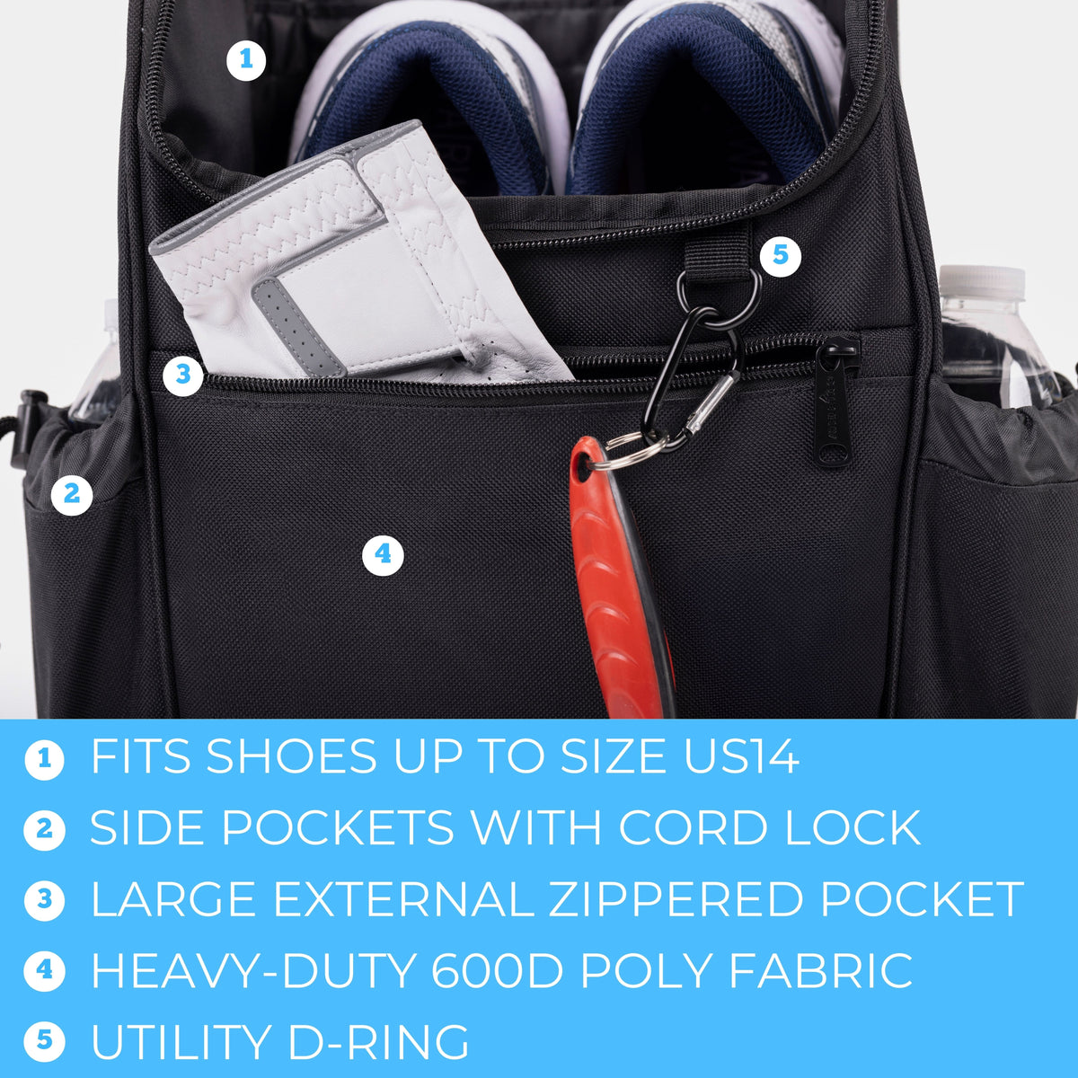 Athletico Elite Golf Shoe Bag 