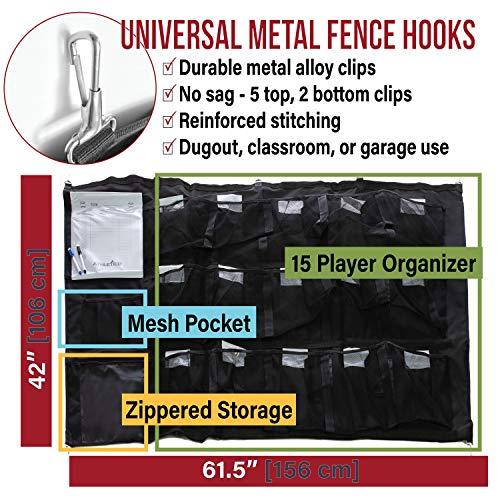 Athletico 15 Player Baseball Dugout Organizer - Athletico