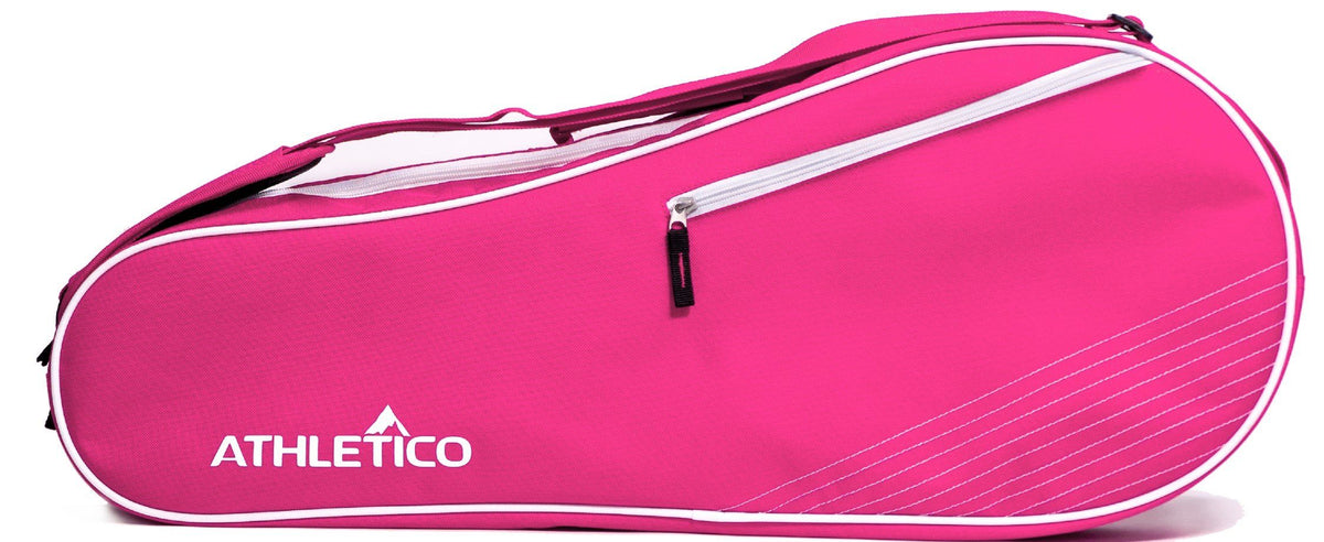Athletico 3 Racquet Tennis Bag Padded to Protect Rackets Lightweight Professional or Beginner Tennis Players Unisex Design for M