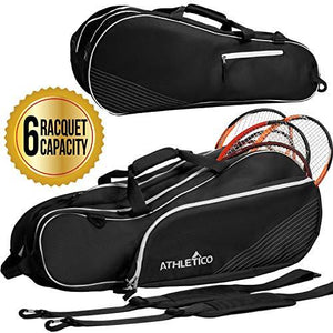 Athletico 6 Racquet Tennis Bag | Athletico