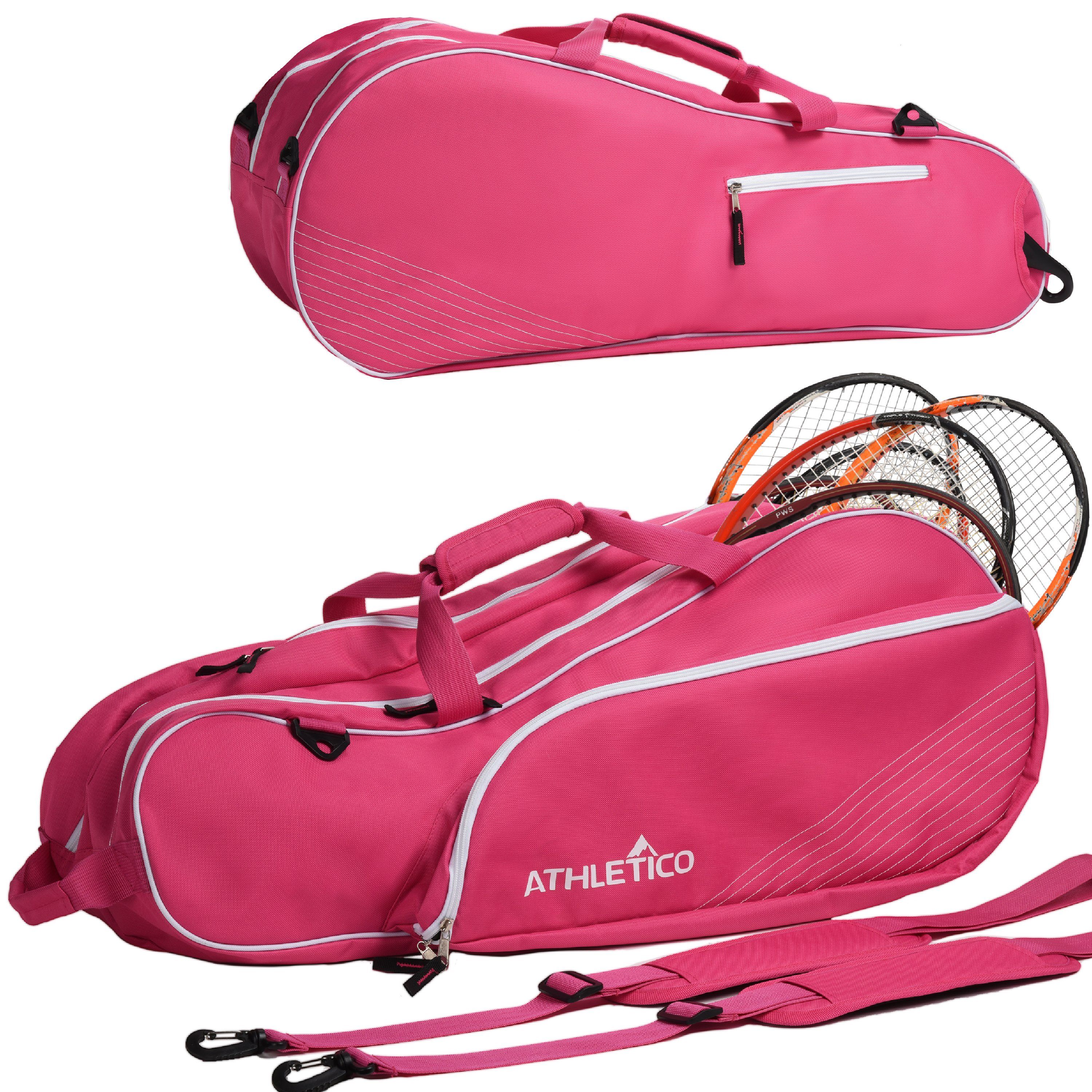 Athletico Premier Tennis Backpack - Tennis Bag Holds 2 Rackets in Padded  Compartment, Separate Ventilated Shoe Compartment