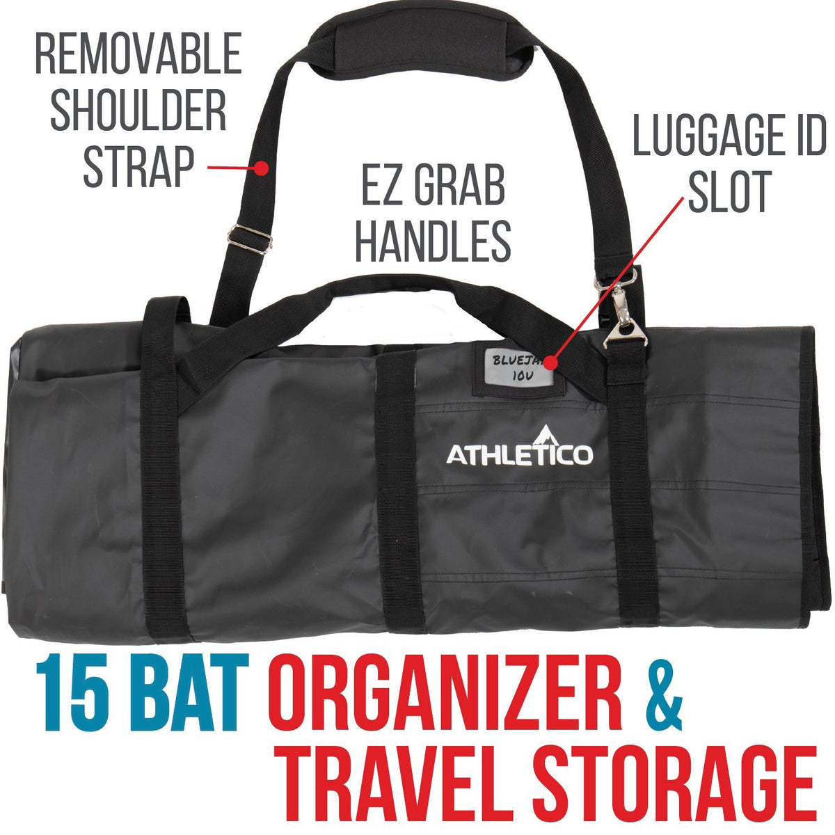 Athletico Baseball 15-Bat Storage Dugout Organizer 