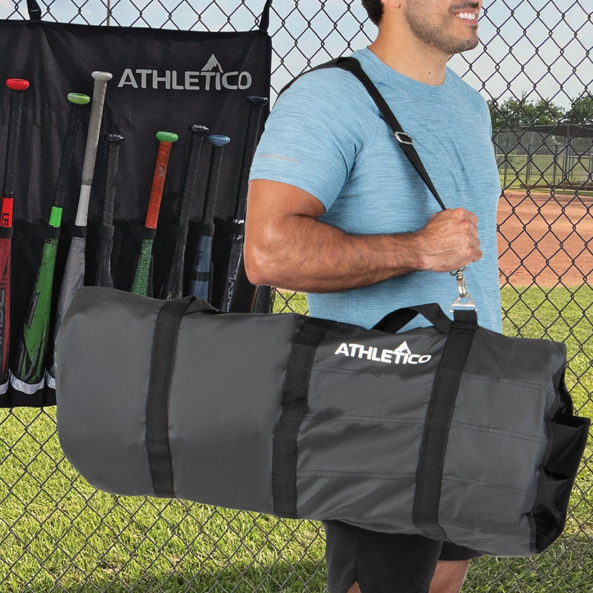 Athletico Baseball 15-Bat Storage Dugout Organizer 