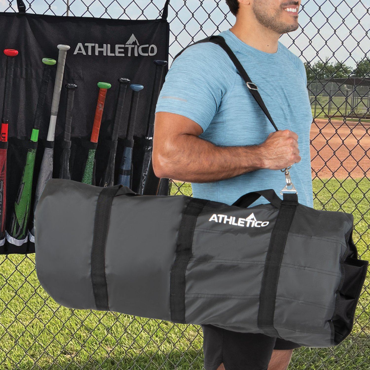 Athletico Baseball 15-Bat Storage Dugout Organizer 