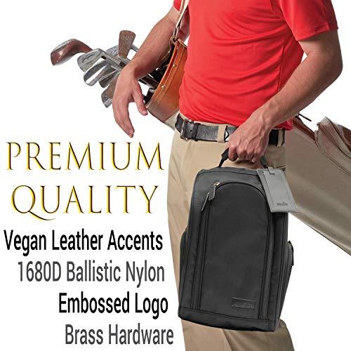 Athletico Executive Golf Shoe Bag with Luggage Tag - Athletico