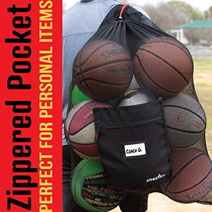 Athletic Specialty Stong Mesh Basketball Long Bag