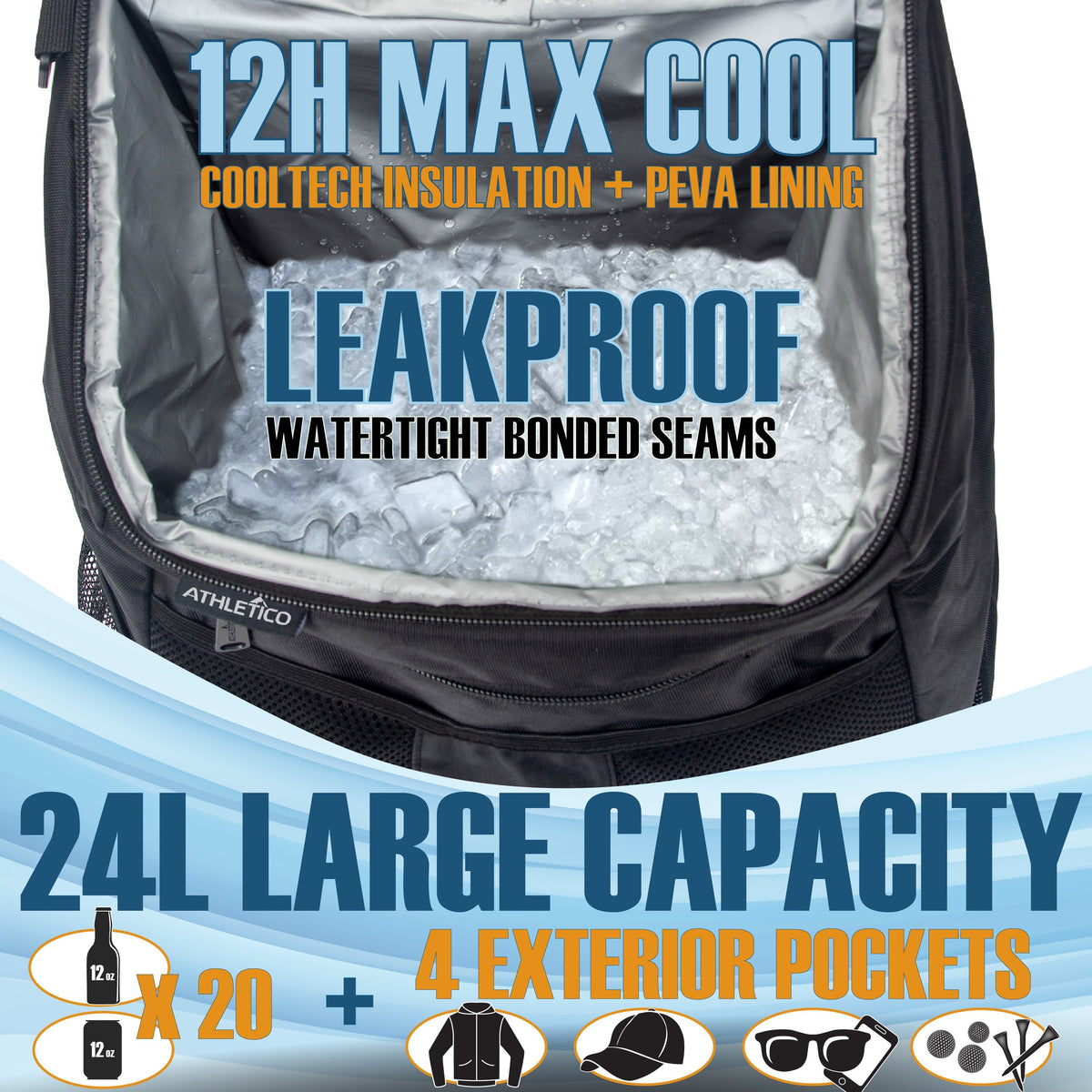 Athletico Golf Cooler Backpack - Athletico