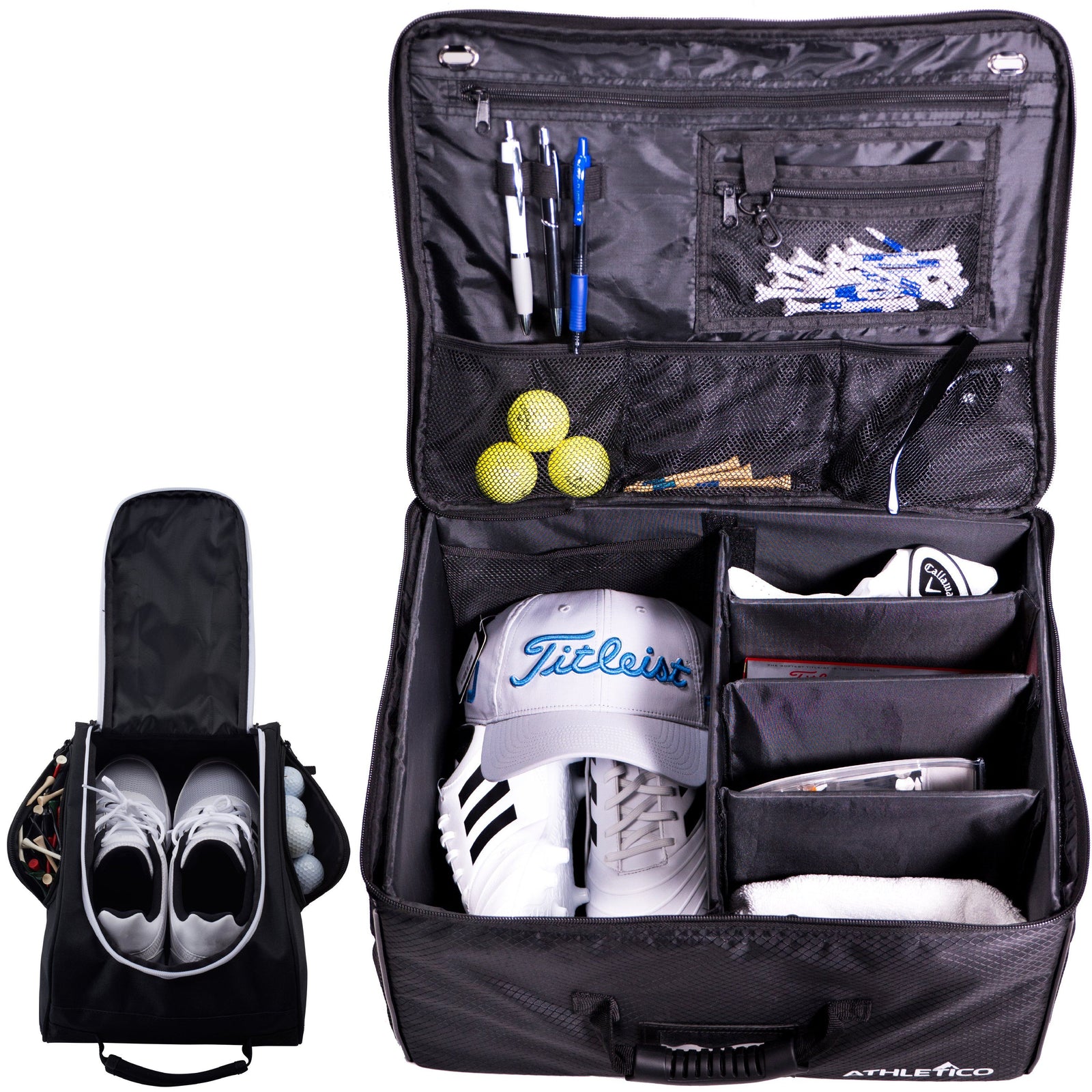 Athletico Golf Trunk Organizer + Shoe Bag - Athletico
