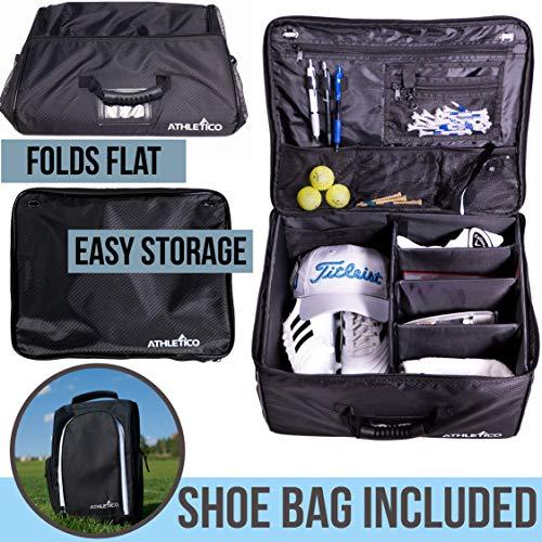 Athletico Golf Trunk Organizer + Shoe Bag - Athletico