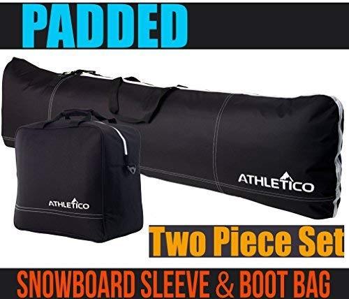 Athletico Padded Two-Piece Snowboard and Boot Bag Combo - Athletico