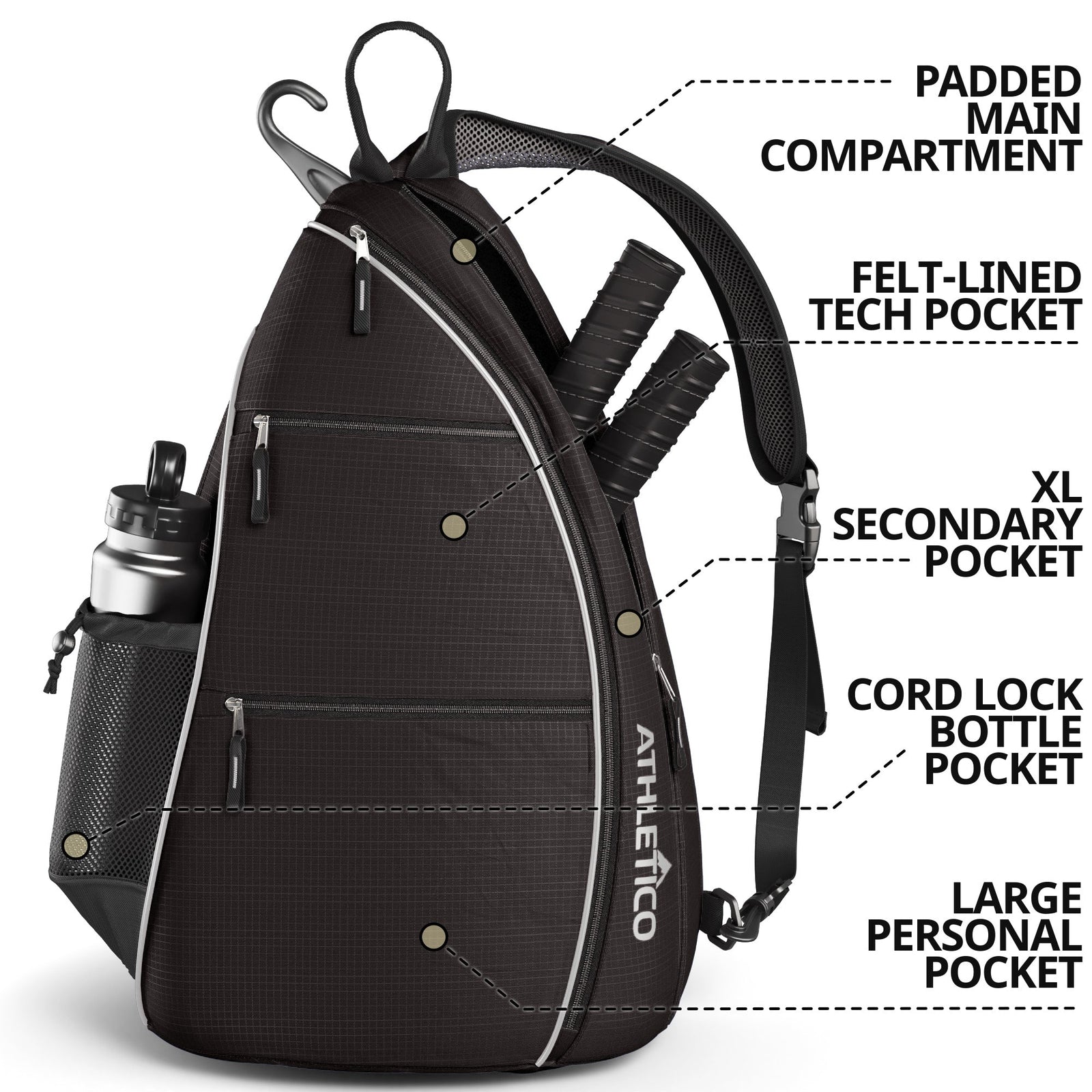 Athletico Pickleball Sling Bag 
