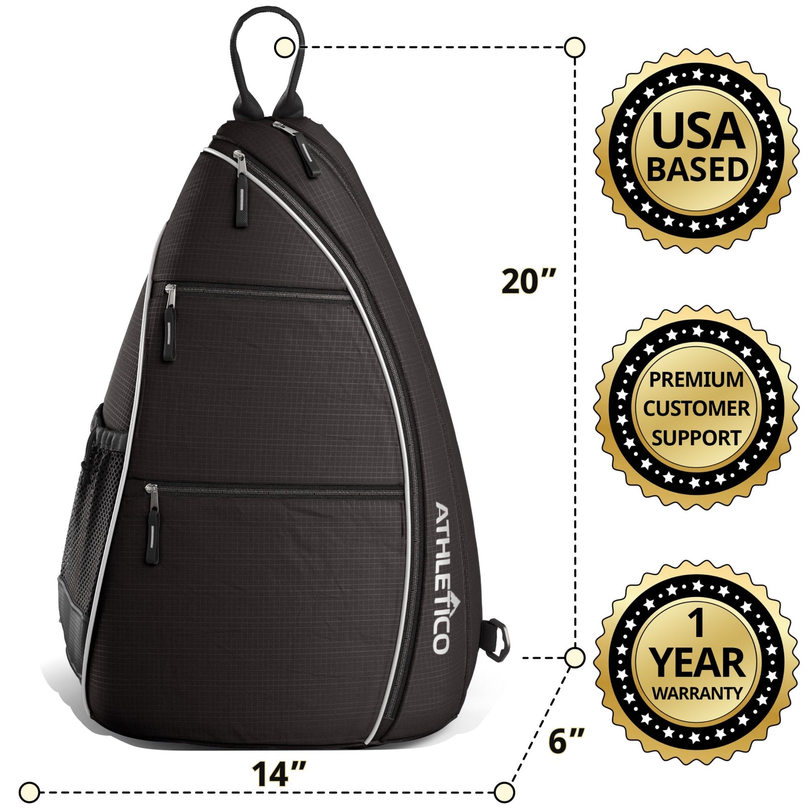 Athletico Pickleball Sling Bag 