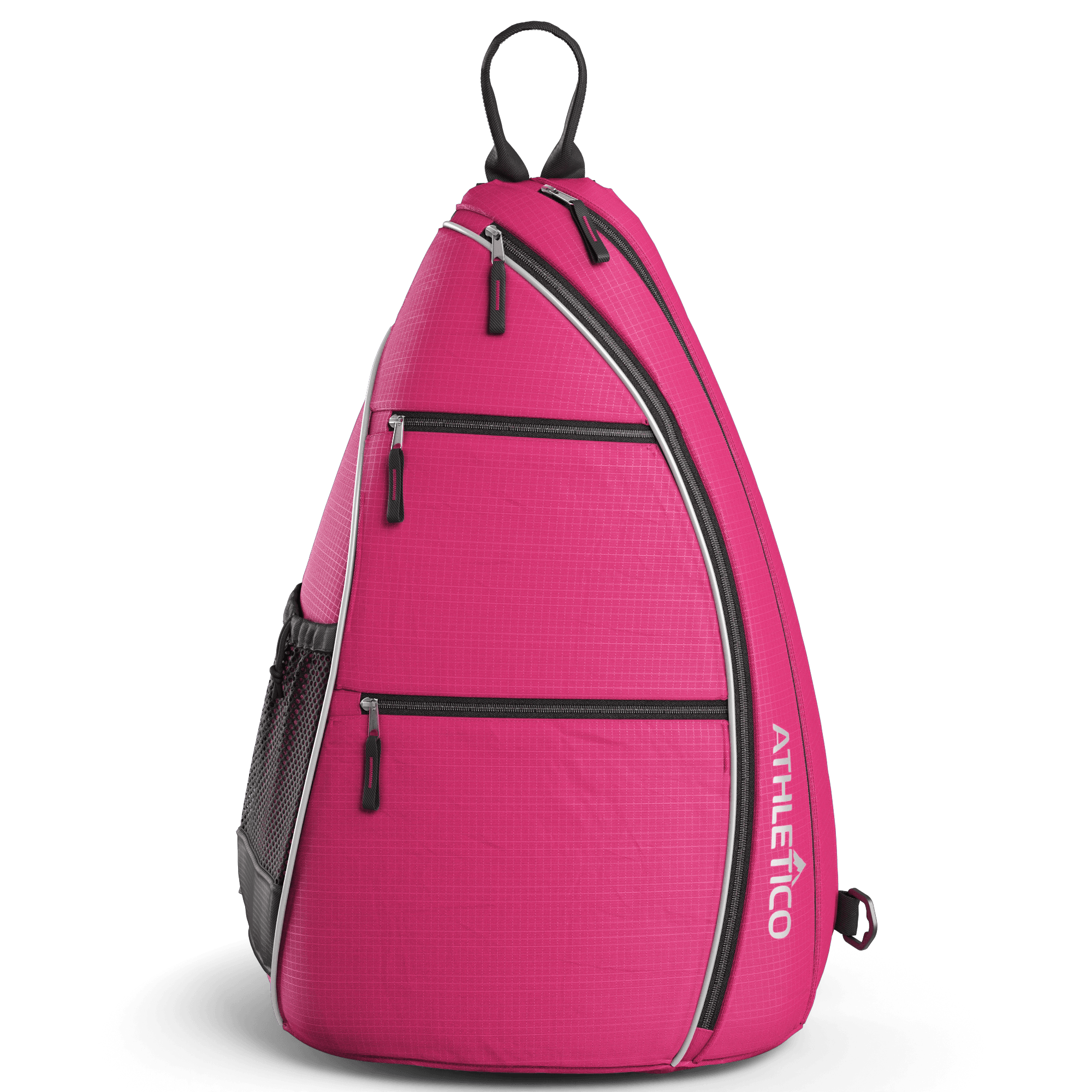 Athletico Sling Bag - Crossbody Backpack for Pickleball, Tennis, Racketball, and Travel for Men and Women (Pink)