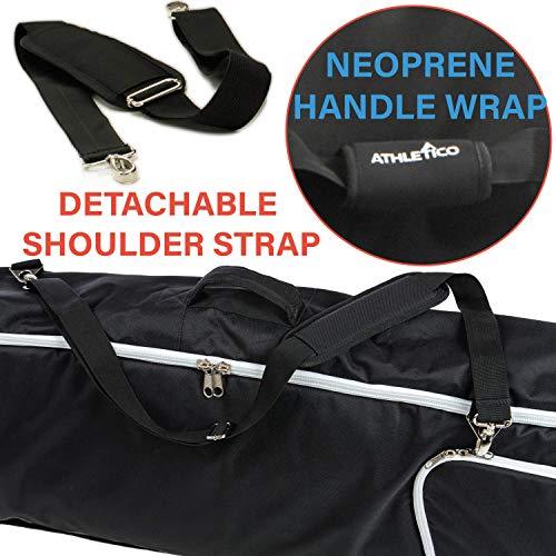 Athletico Rolling Double Ski Bag - Athletico