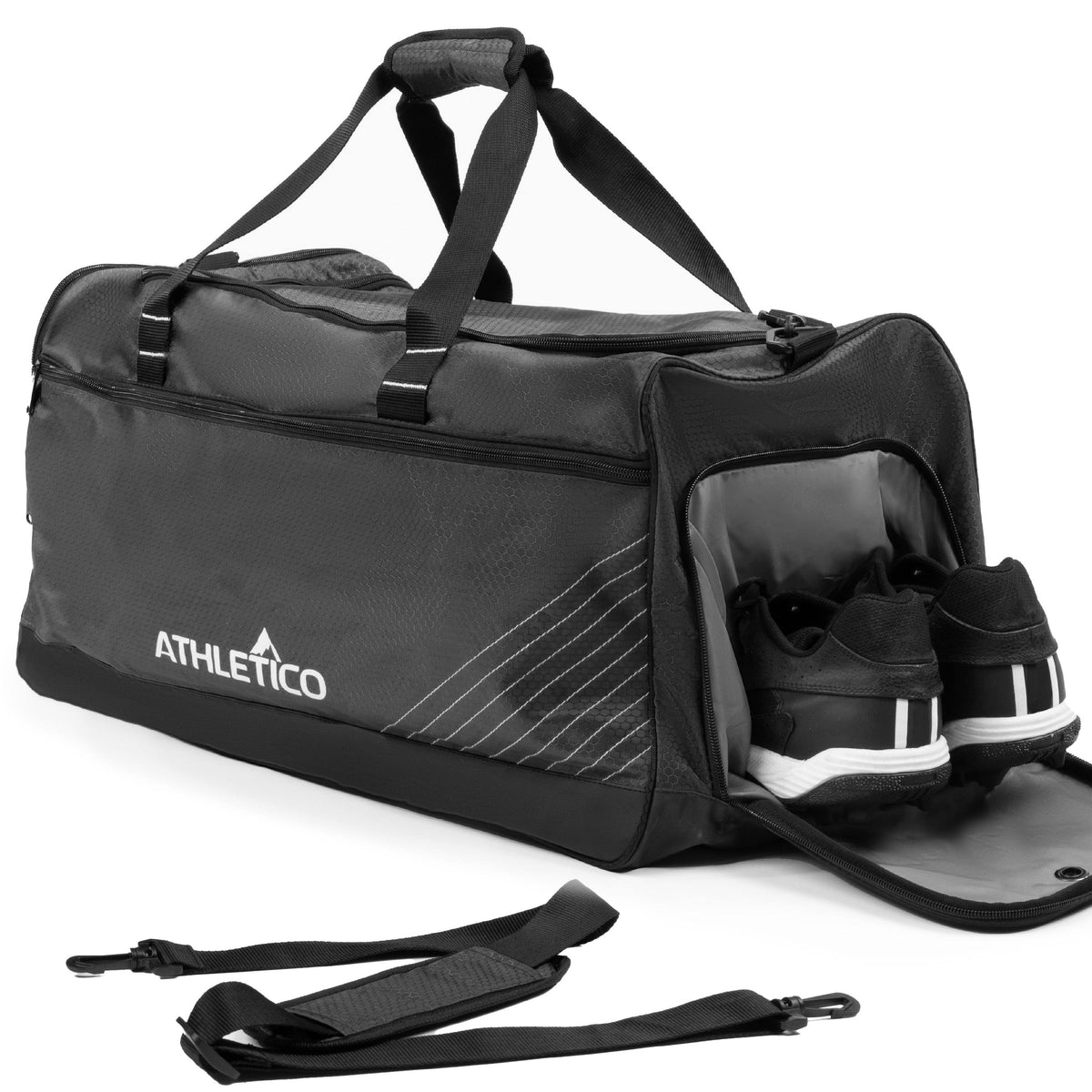 Athletico Sideline Soccer Duffle Bag Black 
