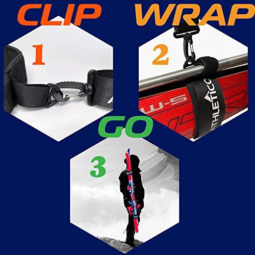 Athletico Ski Carrier Strap & Pole Carrier - Athletico