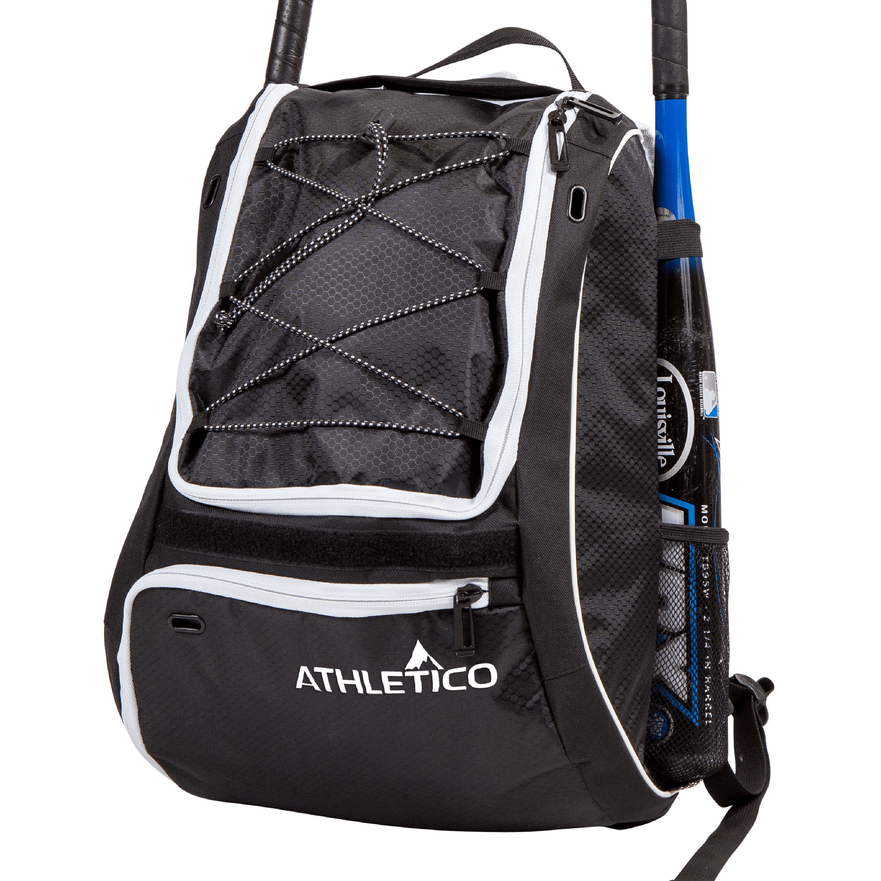 Athletico Baseball Bat Bag - Backpack for Baseball, T-Ball & Softball Equipment & Gear for Youth and Adults | Holds Bat, Helmet, Glove, Shoes