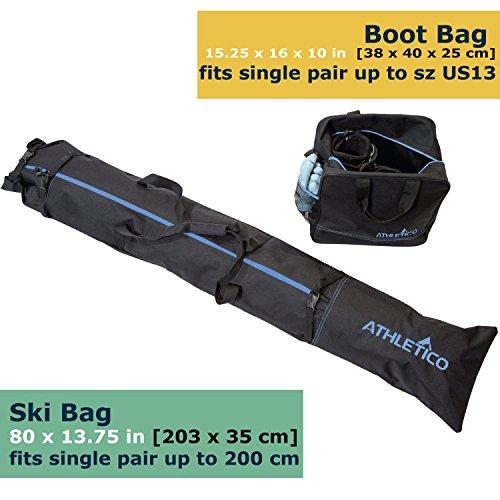 Athletico Two-Piece Ski and Boot Bag Combo - Athletico