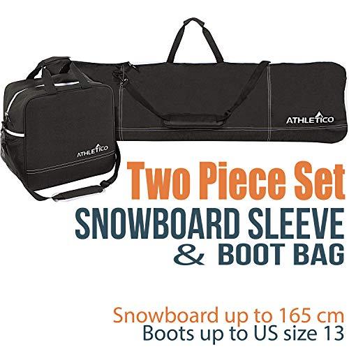 Athletico Two-Piece Snowboard and Boot Bag Combo - Athletico