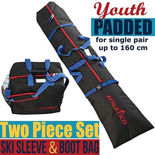 Athletico Youth Padded Ski Bag Combo - Athletico
